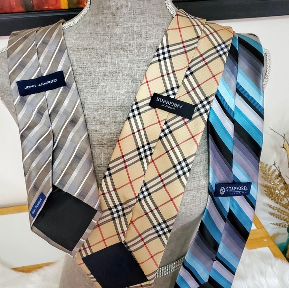 Burberry Other - BURBERRY , JOHN ASHFORD & MORE !! SET 6 TIE SET